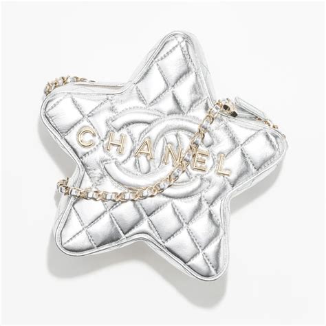 chanel silver bag with star|chanel pleated bag.